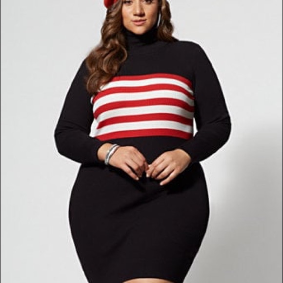 Fashion to figure turtleneck dress - Picture 2 of 3